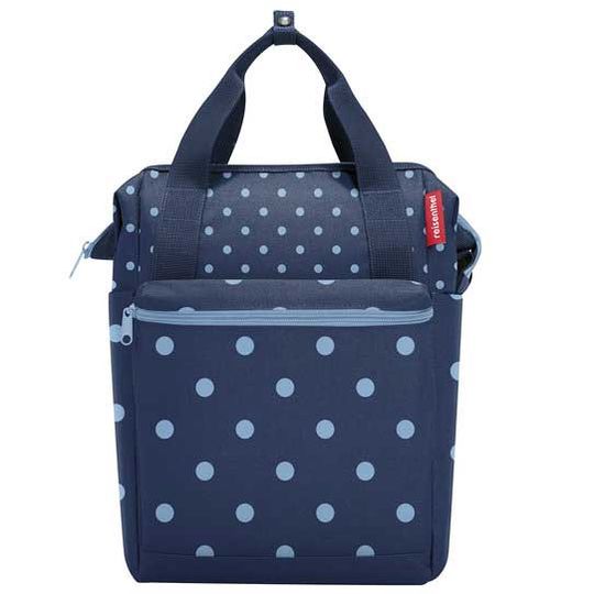 KLICKfix Roomy GT Vario Fietstas Mixed Dots Blue 12L – Maat 17x25x40cm