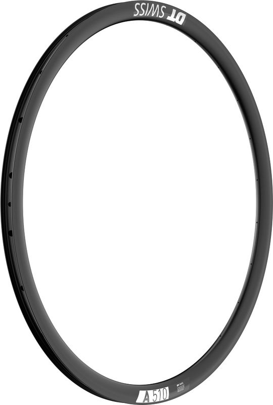 DT Swiss A510 DB Disc velg 28" aluminium zwart – Maat 28/14 Gaats