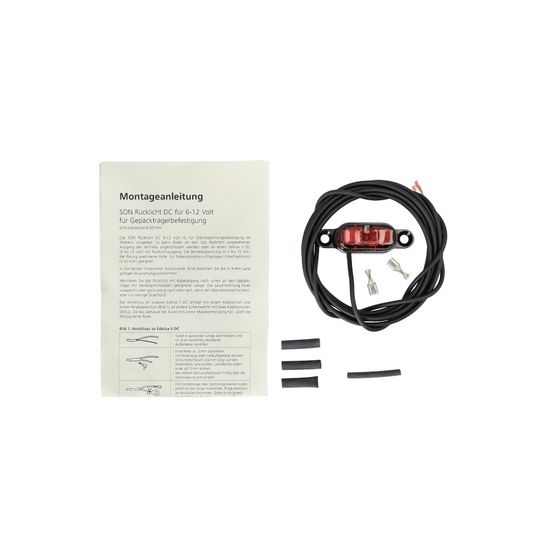 SON LED Achterlicht E-Bike 12V 50mm Zwart – Maat 50mm