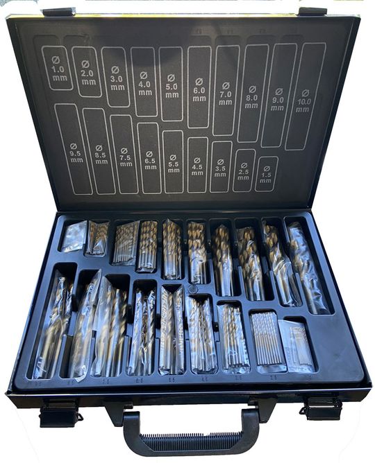 Wisvo HSS Borenset 1-10mm 140-delig in Koffer – Maat 1-10mm / 140 Delig