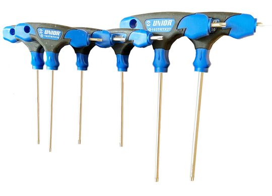 Unior Torxsleutelset T-model met gat – 6-delig