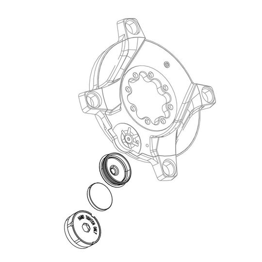 Quarq XX/XXSL AXS D1 Batterij Afdekkap – Zwart