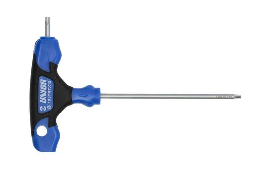 Unior Torxsleutel T-model met gat T15