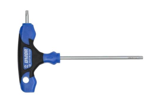Unior Torxsleutel T-model met gat T20