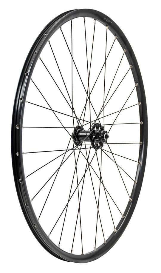 Voorwiel 28" Mach1/Formula Disc IS Aluminium Zwart – Maat 28 / 32 Spaaks
