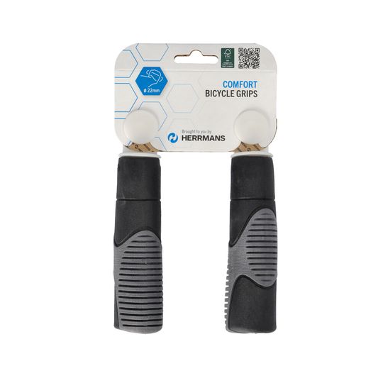 Herrmans Airo DD26B Handvatset Zwart/Grijs – 120mm