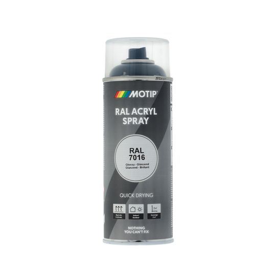 Motip Lak Spuitbus Antraciet RAL7016 – 400ml