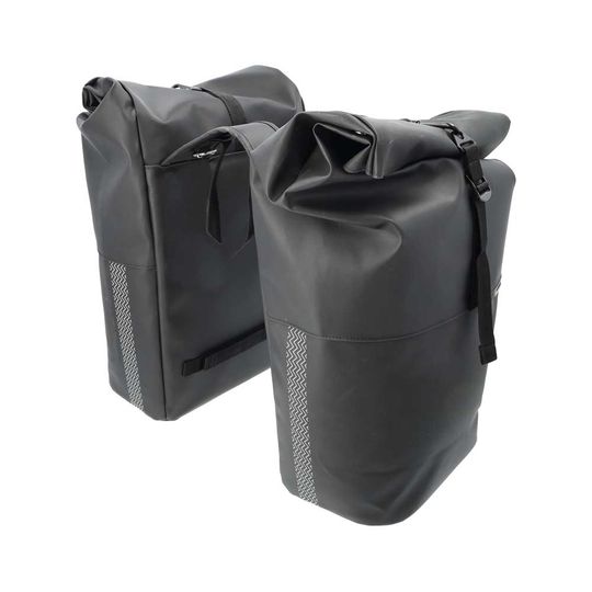 New Looxs Nyborg Double Dubbele Fietstas 34L - Zwart