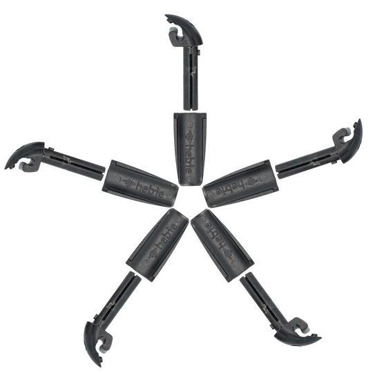 EuroFender Gripclip Spatbordbevestiging Zwart - Set van 5