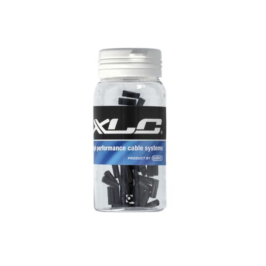 XLC Kabelhoedje Aluminium Zwart 50 stuks – Maat 3.3-4.05mm