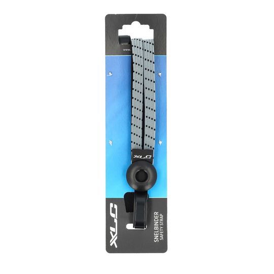 XLC Eye Snelbinder met Haak, Zwart/Steengrijs – Maat 24/12mm / 540mm