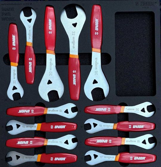 Unior Gereedschap Inlay Werkbank Conus/Balhoofdsleutels – 21-Delig