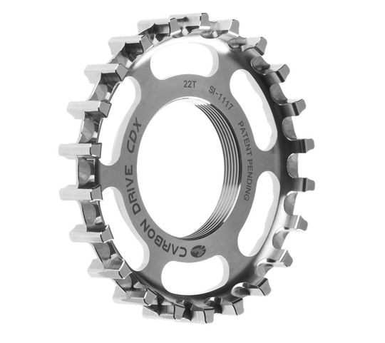 Gates Carbon Drive CDX Thread-On achtertandwiel 22T – Maat 22 Tands