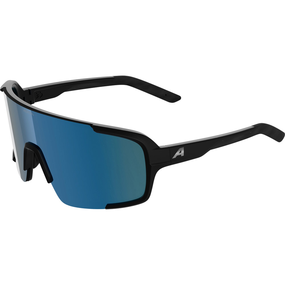 Alpina Sports Lumin Sportbril – Blauwe Spiegellens Mat Zwart