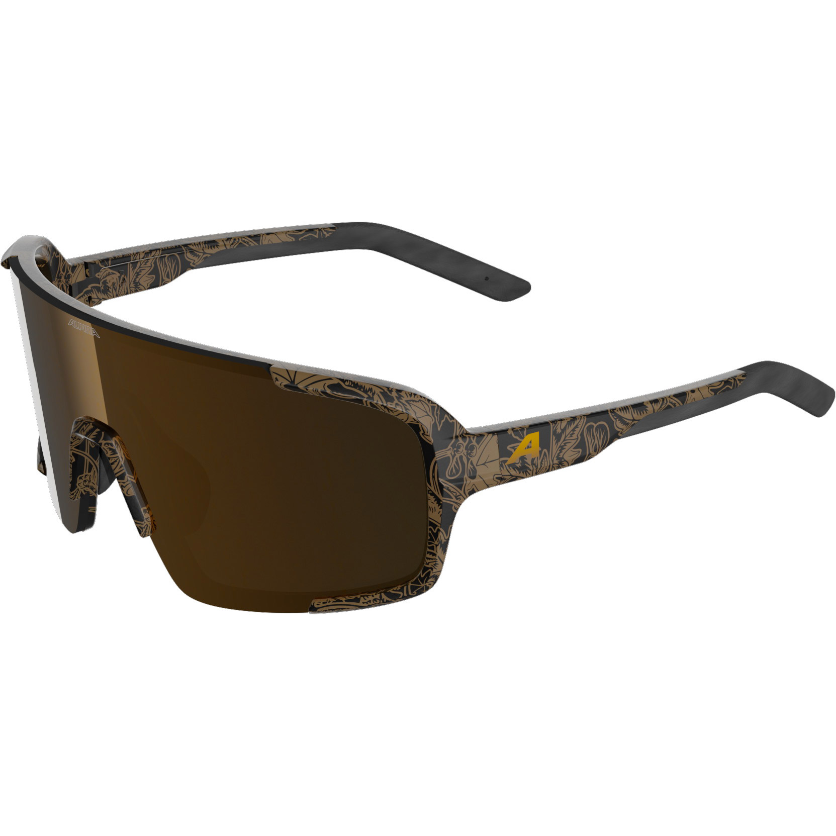 Alpina Sports Lumin Sportbril - Gouden Spiegelglas