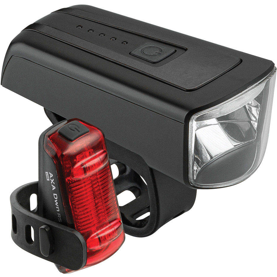 AXA Dwn Set 70 Lux USB Fietsverlichtingsset