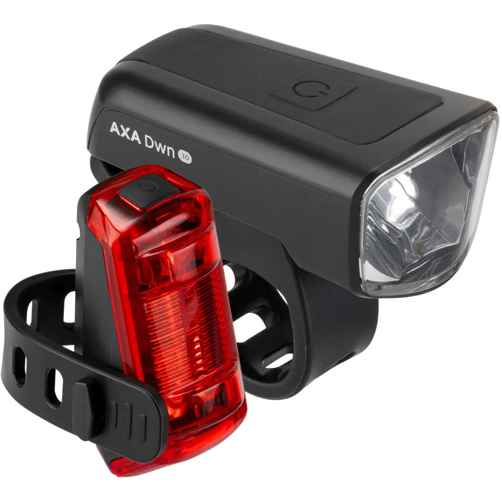 AXA DWN 30/Basic 30 Lux USB-C Fietsverlichtingsset