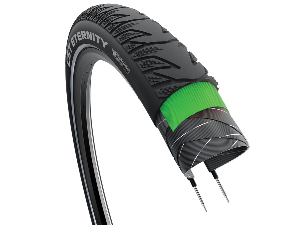 CST Eternity Buitenband 42-622 Zwart Refl. (20 stuks)