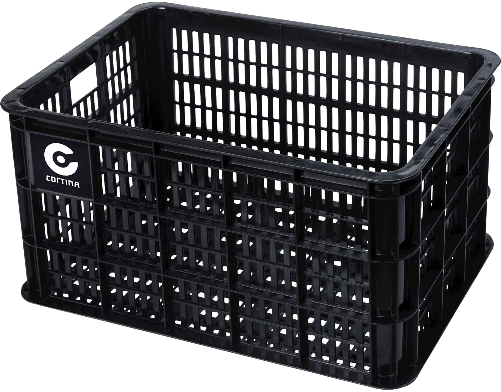 Cortina Krat Dubai MIK 40L Fietskrat Zwart 38x49x26cm