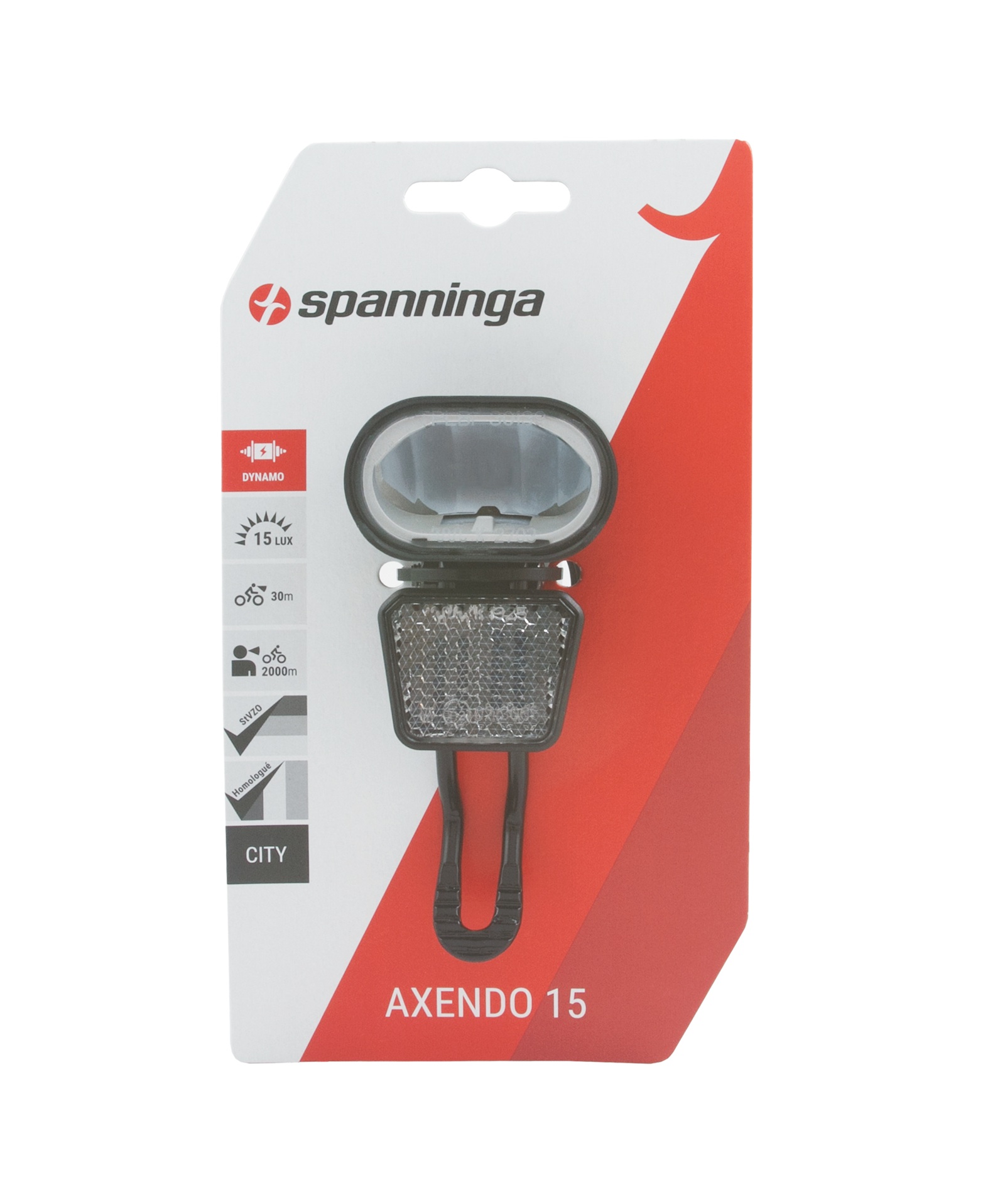 Spanninga Axendo 15 XDc Dynamo Koplamp - 15 Lux