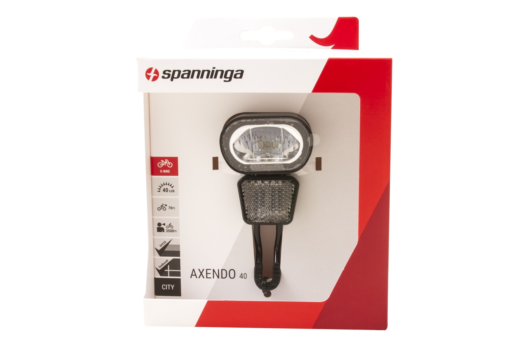 Spanninga Axendo 40 XE E-bike Koplamp 6-12V