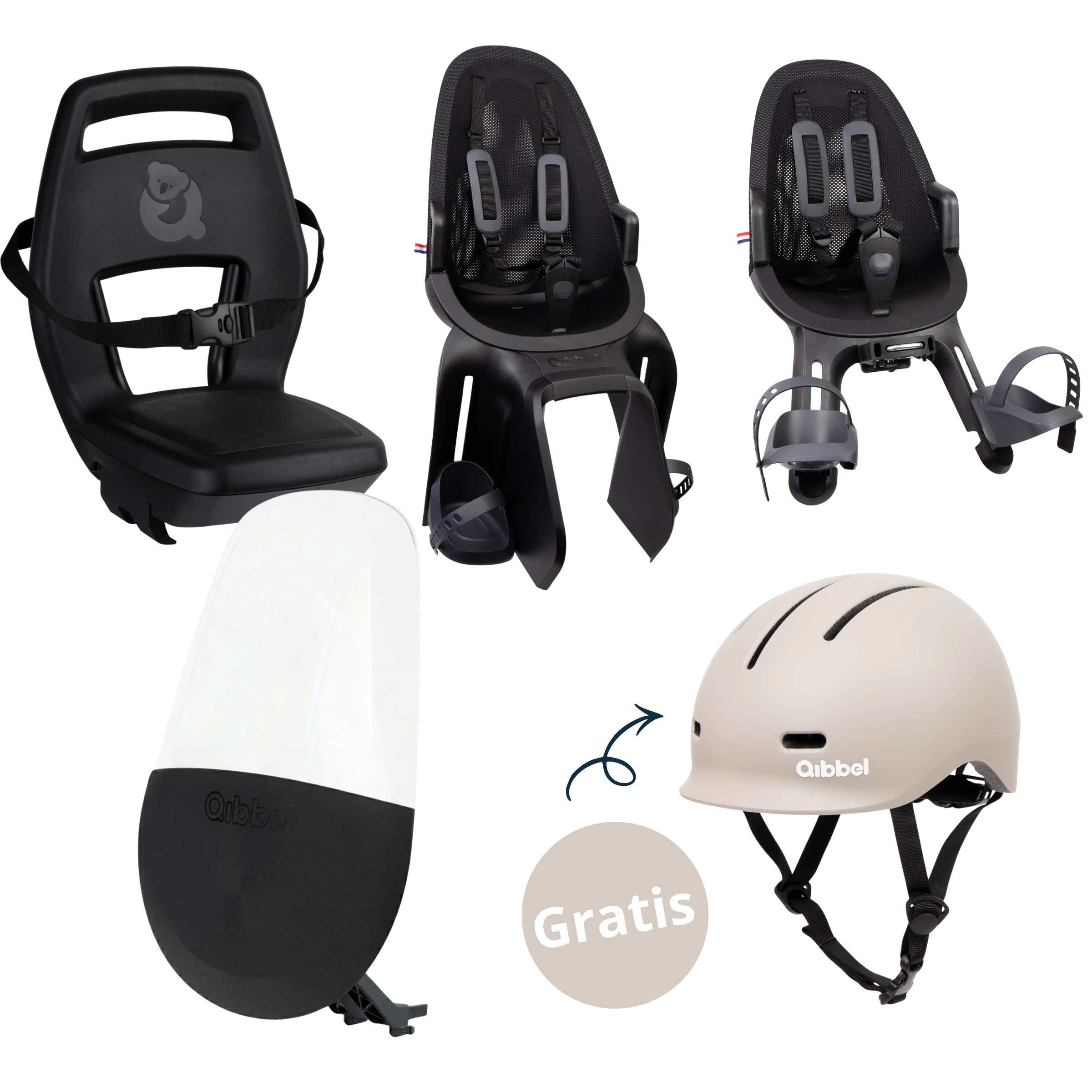Qibbel Essentials Kinderzitjes Pakket 3 – Compleet Set