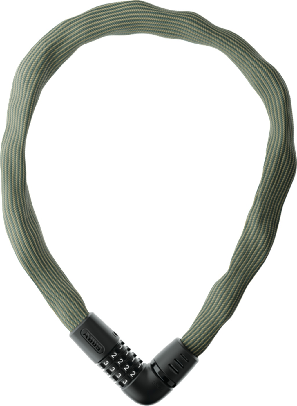Abus Ivera Chain 7210C/85 Kettingslot met Cijfercode - Groen