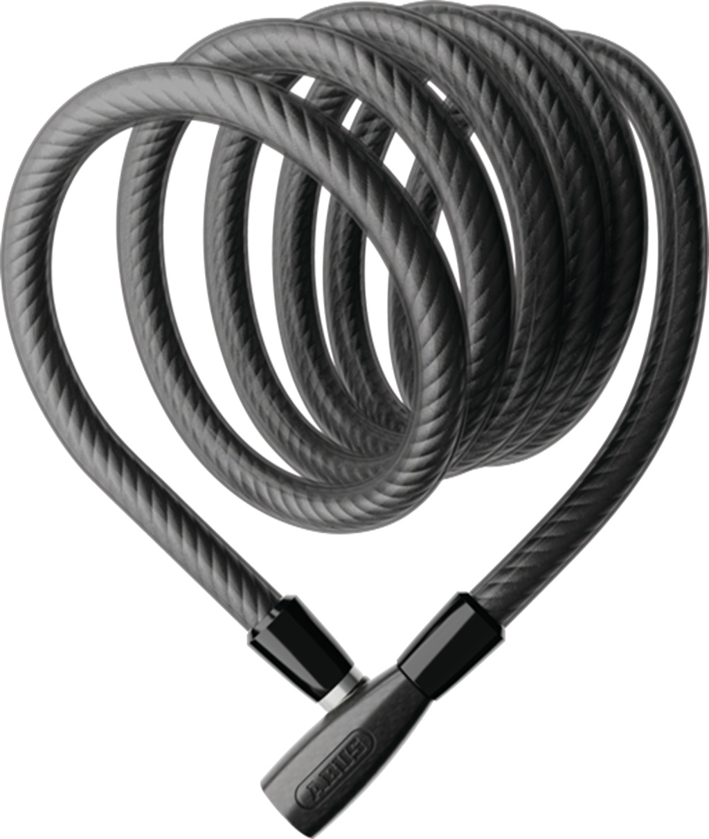 Abus Helix 2508K/150 Spiraalkabelslot Zwart
