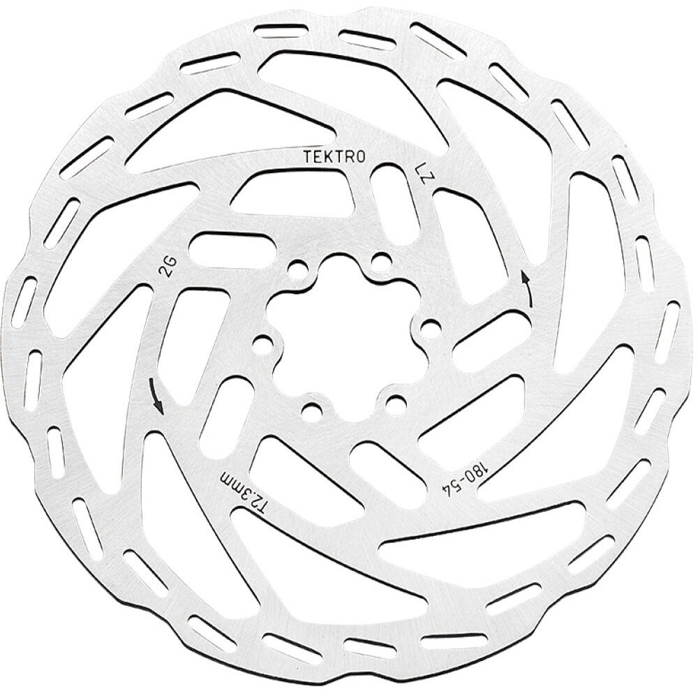 Tektro Remschijf TR203-54 203mm 6-gaats – Zilver