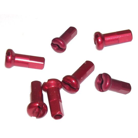 DT Swiss Spaaknippel Alu 14 2.0x12mm Rood (100 stuks) – Maat 2.0x12MM