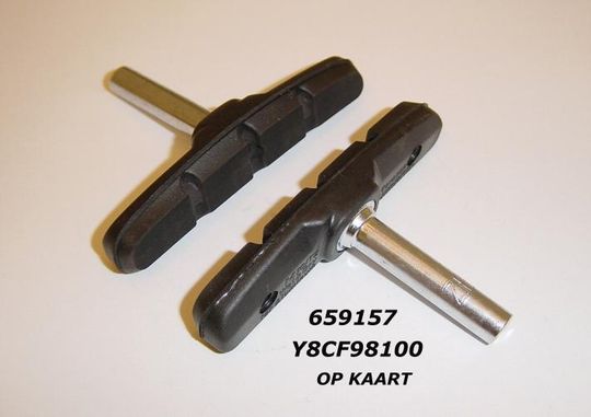 Shimano M70T2 Cantilever Remschoenen Zwart - Set 2 Stuks