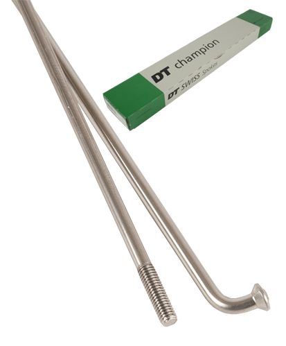 DT Swiss Champion Spaak 14x284mm RVS Zilver – Doos 100 Stuks