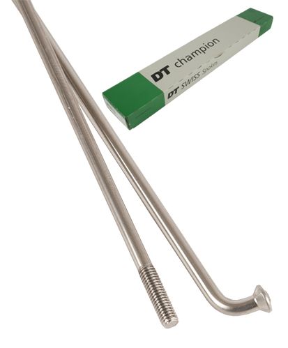DT Swiss Champion Spaak 13x292mm RVS Zilver – 100 Stuks