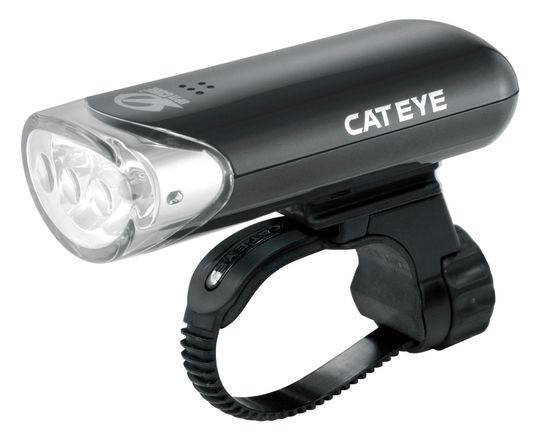Cateye HL-EL135N LED Koplamp op Batterijen - Zwart