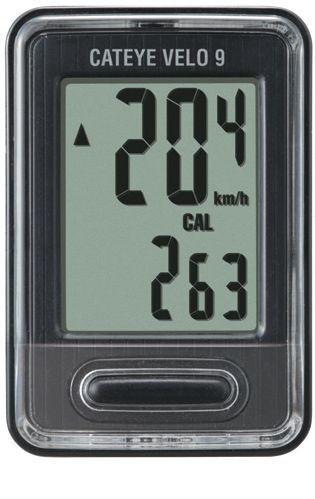 Cateye Velo 9 CC-VL820 Fietscomputer – Zwart