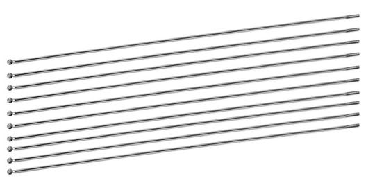 Sapim Leader Spaken 13x262mm RVS Zilver (10 st) – Maat 13x262mm