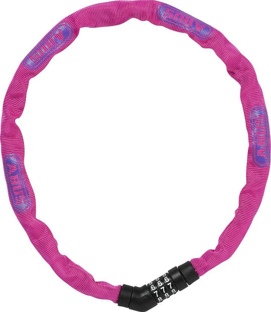 Abus Steel-O-Chain 4804C Kettingslot Pink – 75cm x 4mm