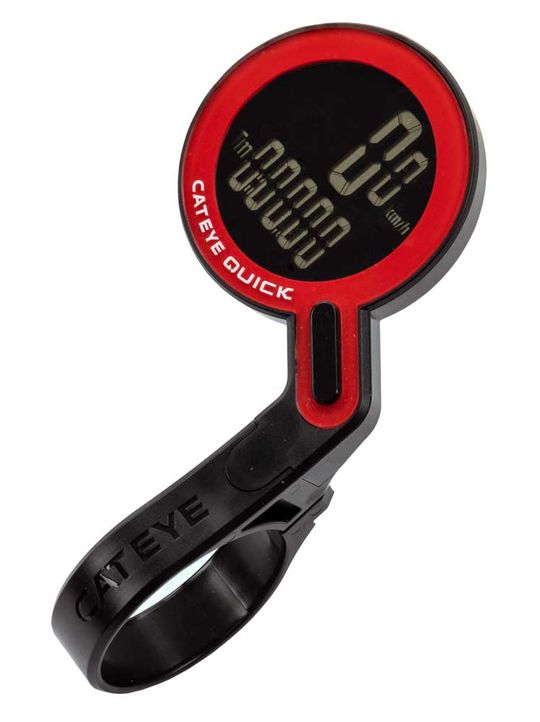 Cateye Quick CC-RS100W Draadloze Fietscomputer Zwart/Rood