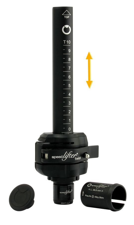 BySchulz Twist T12 Verstelbare Stuurpenlift Zwart – 120mm