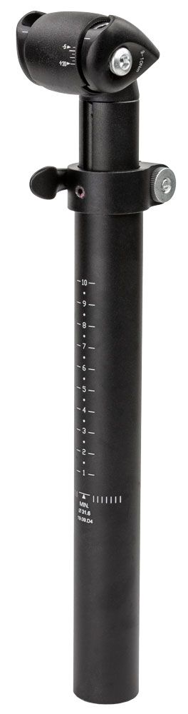 Satori Zadelpen Aluminium 31.6x350mm Mat Zwart – Maat 31.6x350mm