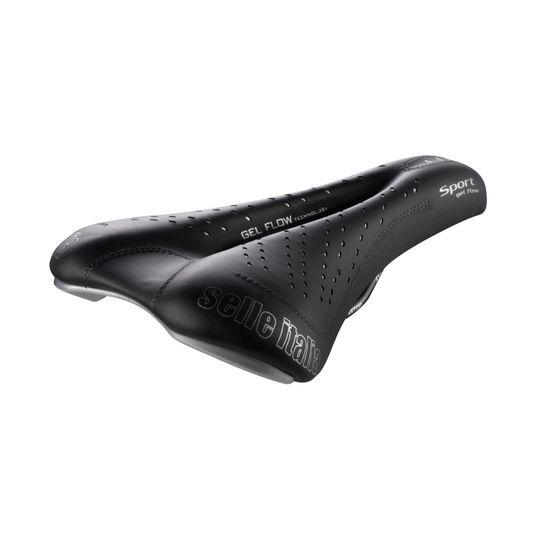 Selle Italia SPORT Gel Flow Aluminium Zadel – Zwart