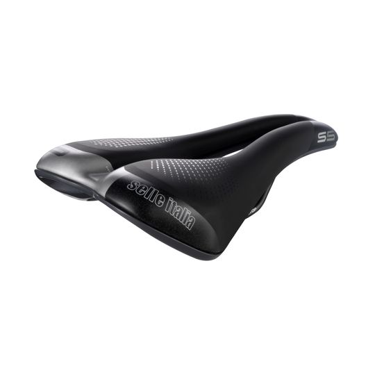 Selle Italia S5 Superflow Aluminium Zadel - Zwart