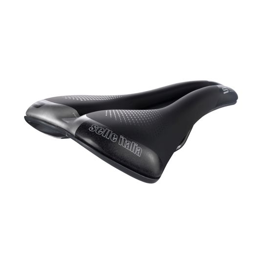 Selle Italia S5 Superflow L Aluminium Zadel – Zwart
