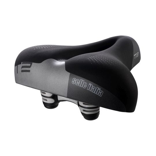 Selle Italia T2 Flow Aluminium Zadel – Zwart