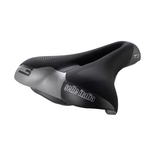 Selle Italia T3 Flow Aluminium Zadel – Zwart