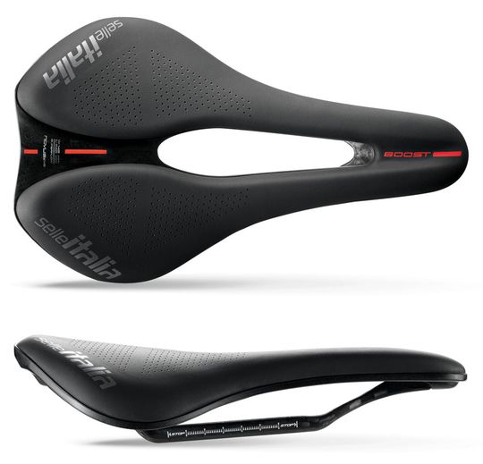Selle Italia NOVUS EVO Boost Kit Carbonio Zadel – Zwart