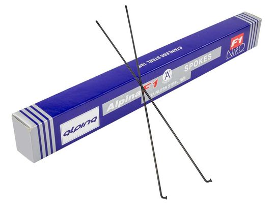 Alpina RVS Spaak 13x242mm J-Bend Zwart – 144 stuks – Maat 13x242mm