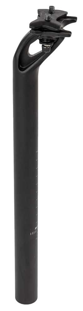 Satori D-Forg Zadelpen Aluminium Mat Zwart – 27.2x350mm