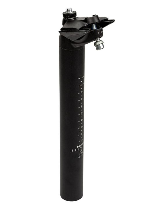 Satori Trident Zadelpen Aluminium Mat Zwart – 31.6x250mm