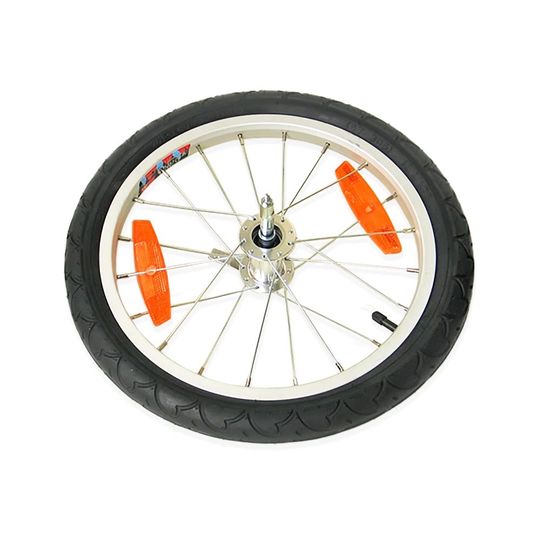 Burley Tail Wagon vervangwiel 16" M/QR Zilver – Maat 16"